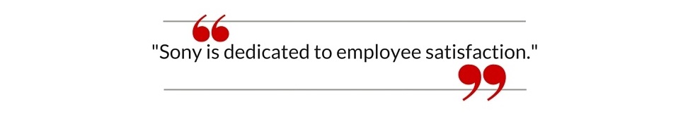 employee satisfaction, sony, satisfaction