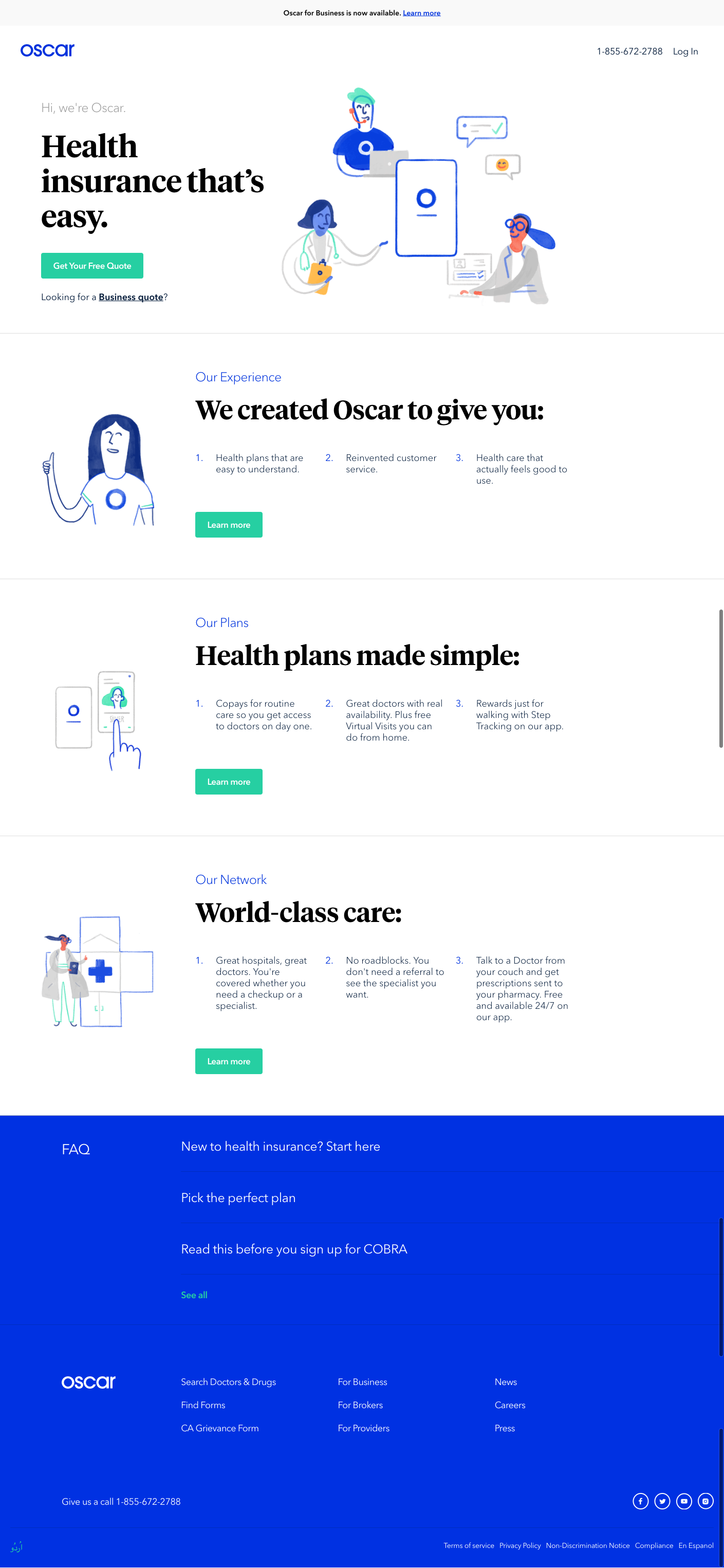Oscar health insurance interface, health insurance technology, modern health insurance tech,