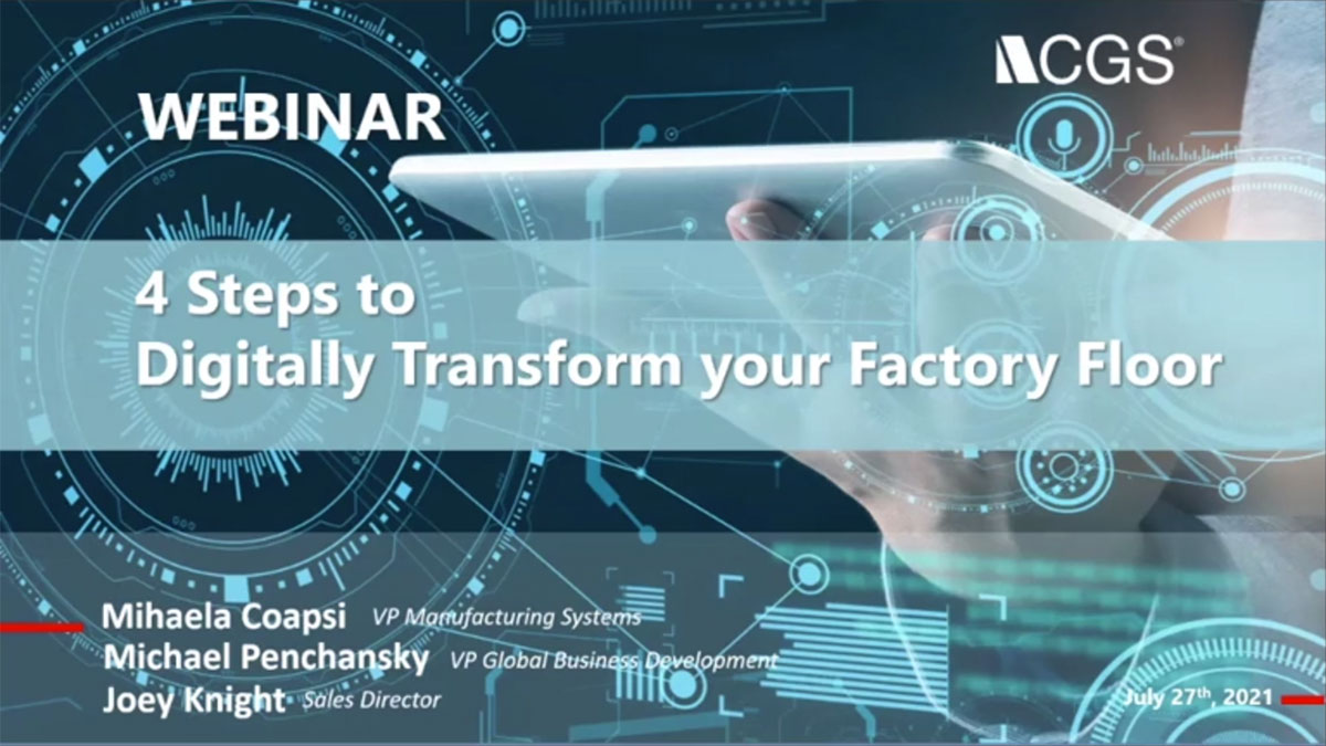 4 Steps to Digitally Transform Your Factory Floor webinar title slide image