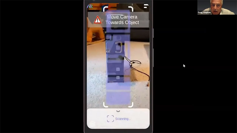 AR with object recognition in action