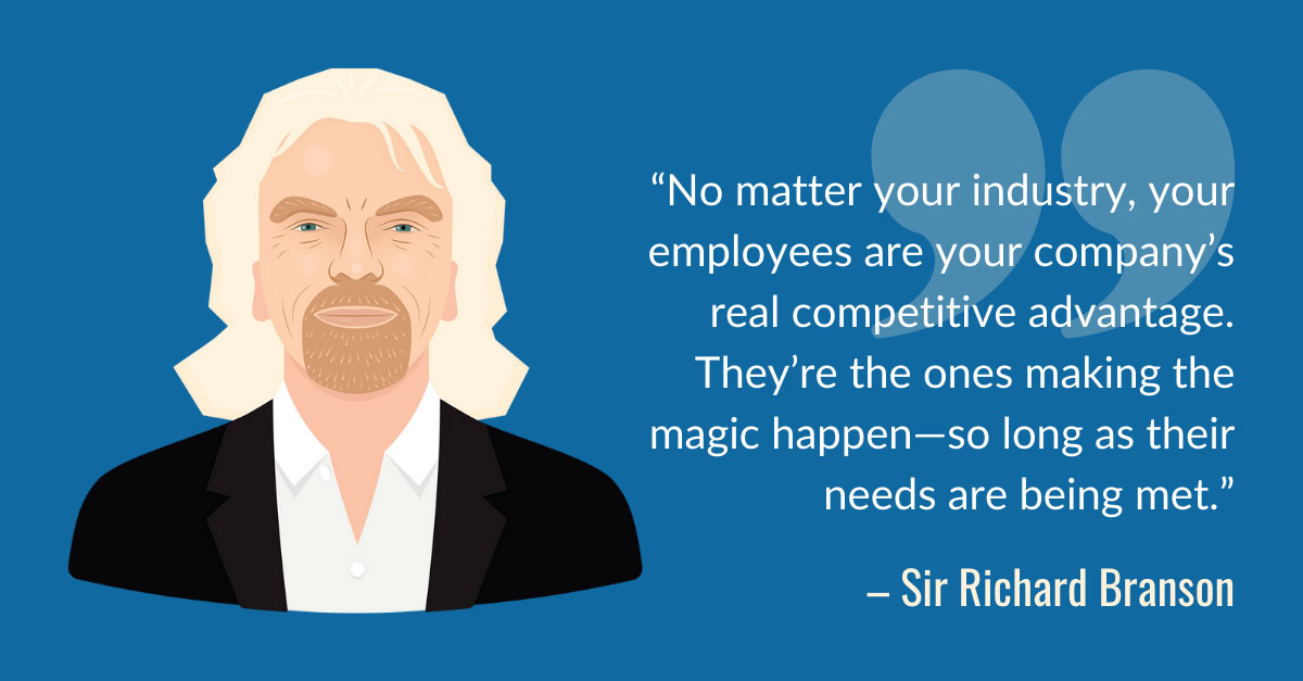 Quote from Richard Branson on the importance of a company's people