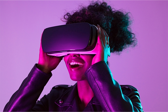 Person with AR Goggles