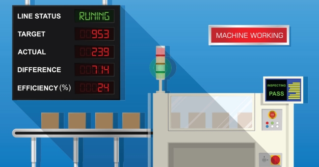 Are Off-standard Events Decreasing Your Productivity? Line status factory illustration