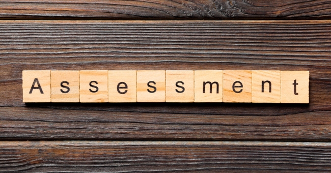 Assessment word in blocks