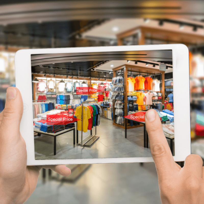 Augmented reality for retail and hospitality learning and training