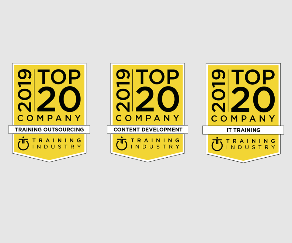 CGS enterprise Learning is named Training Industry Top 20 awards for training outsourcing IT learning and content development